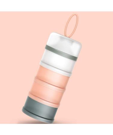 Kaptin Non-Spill Portable Baby Milk Powder Dispenser - BPA Free Snack Container (Pink) | 4 Feeds - Buy Online on GoSupps.com