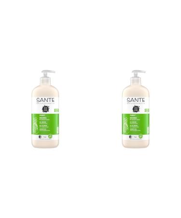 Sante natural cosmetics Refreshing shower gel with citrus fragrance moisturizing shower care for smooth skin in family size with organic manas and lime family 1 x 950 ml (pack with 2) fruity fresh 950 ml (2 pack)