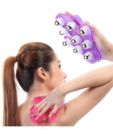 Iwobi Body Massager Glove - Palms Shaped with 9 Metal Roller Balls for Stress Relief | International Shipping - Buy Online on GoSupps.com