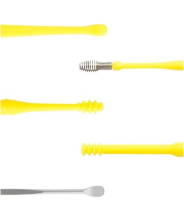 SSWERWEQ Ear wax removal tool 7PCS Ear Cleaner Earwax Removal Tool Earpick Curette Reusable Ear Cleaning Wax Remover Spoon Ear Pick Cleanser Care (Color : Yellow) - Buy Online on GoSupps.com