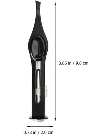 SOLUSTRE Eyelash Extension Tweezers Set with LED Light - Stainless Steel Beauty Tools for Men's Grooming and Facial Hair Removal - Buy Online on GoSupps.com