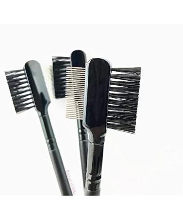 Buy BeautyU&Me Steel Eyebrow Eyelash Dual-Comb Extension Brush - Premium Metal Cosmetic Tool for Perfect Makeup | International Shipping Available - Buy Online on GoSupps.com