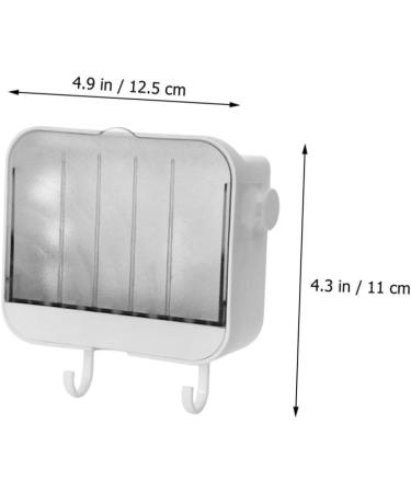 Ciieeo 3 Pcs Soap Dish with Lid Wall-mounted Soap Dish Soap Suction Cup Sponge Dish Soap Drying Holder Soap Holder Dish Drainage Soap Case Sink Soap Holder Drying Rack Take a Bath White - Buy Online on GoSupps.com