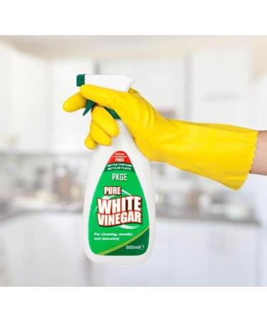 Pkge 500ml White Vinegar Cleaning Spray | Removes Dirt Grimes Stains | Use on Glass Oven and Window Cleaning | Perfect for Kitchen Bathroom Laundry & Descaling (Pack of 2) - Buy Online on GoSupps.com