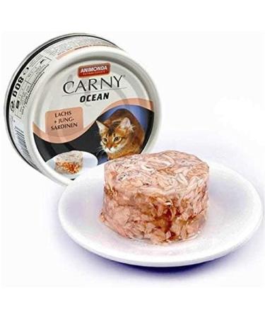 Animonda Carny Ocean Cat Food - Salmon & Young Sardines | Wet Food Pack of 12 x 80g - Premium International Shipping - Buy Online on GoSupps.com