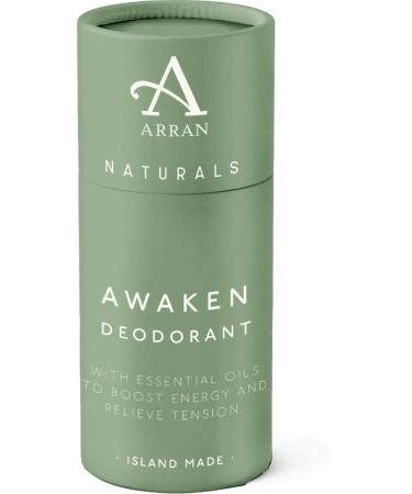 Arran Sense of Scotland Naturals Awaken Odour Absorbing Mint & Eucalyptus Natural Fresh Fragrance Deodorant Vegan Cruelty Free 24hr Protection