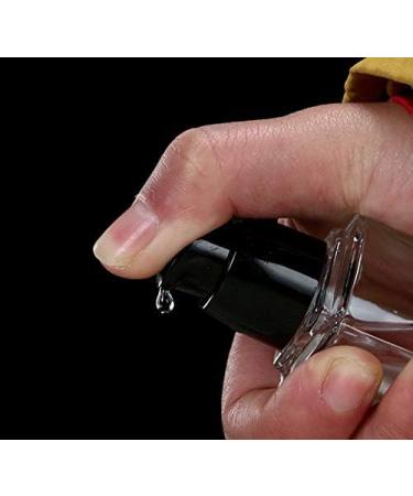 2 x Refillable Pumping Bags - Transparent Square Glass Travel Lotion Container with Black Pump Head - 15ml Cosmetic Dispenser - Buy Online on GoSupps.com