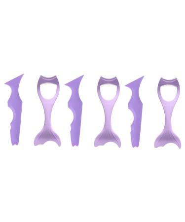 FOMIYES 6 Pcs Beauty Kit Makeup Eyeshadow Makeup Tools Set Baffle Purple Cosmetic Lash Set Makeup Set Eyelash Mascara Makeup Mascara Lash Curler 15x5.7cmx3pcs