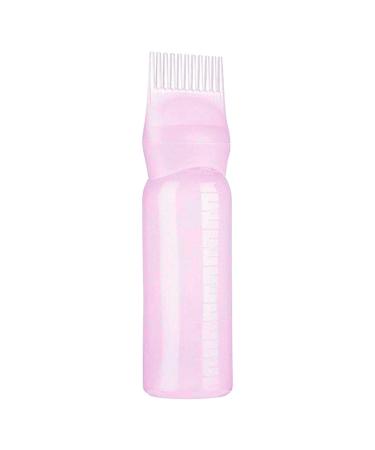 Bottles with applicator for hair bottle with brush dye for hair salon oil pink