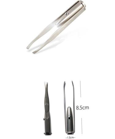 Beavorty LED Light Eyelash Tweezer Eyebrow Hair Removal Tweezer Eyebrow Tweezer - Buy Online on GoSupps.com