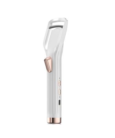 Heated Eyelash Curlers 8-10s Heating Up Naturally Lashes Curling with Innovative L Sillicone Design Perfect Fit Lash Quick Type-C Rechargeable 2 Heat Modes Anti-Burn Eyelid White