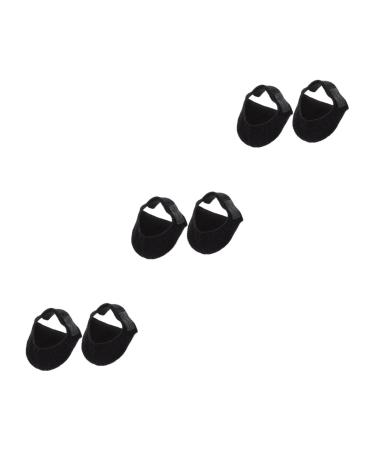 FRCOLOR 3 Pairs Silicone Heel Cover Product Nylon with Hole Blackx3pcs 13x8.5x3cmx3pcs