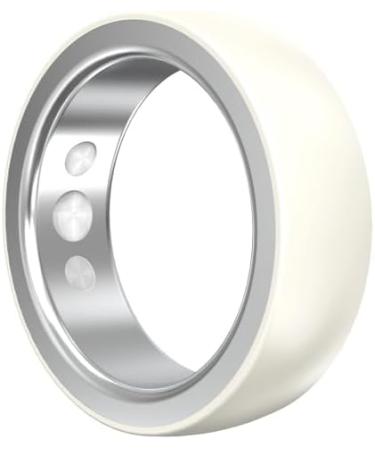 Smart Ring Health Fitness Tracker for Women & Men Continuously Records Sleep Quality Heart Rate Temperature Blood Oxygen and Pedometer Gift 12 White - Buy Online on GoSupps.com