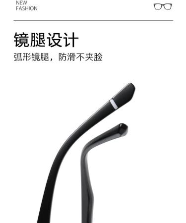 Ultralight TR90 Square Frame Blue Light Blocking Glasses for Men & Women - Anti UV Ray Computer & Reading Glasses - Champagne - 51mm - Buy Online on GoSupps.com