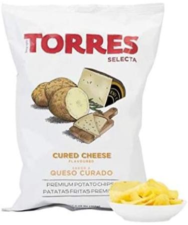 Torres Cured Cheese Potato Crisps | | Perfect Snack to be Eaten Straight from the Bag | 150g Bag - Buy Online on GoSupps.com