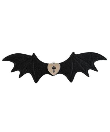 AJTUTUS Devil Heart Elegant 2000s Style Side Clip Hair Clip Sweet Gothic Style Heart Bat Wing Halloween