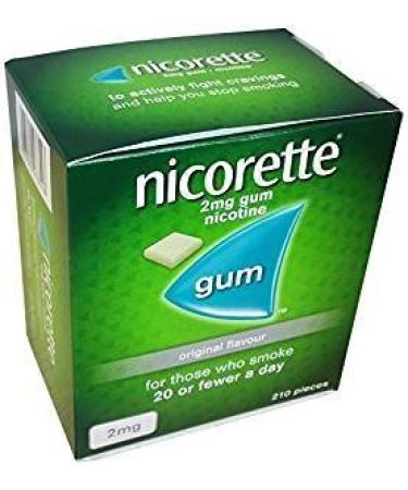 Nicorette Original Flavour 2 miligram Gum 210 x 2 Packs