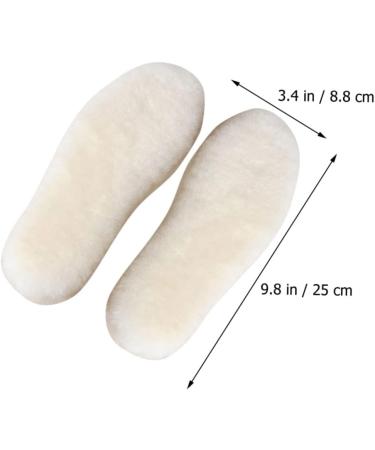FOMIYES 5 Pairs Wool Insoles - Comfortable Winter Fleece Inserts for Boots | Unisex Shoe Soles for Enhanced Warmth - Buy Online on GoSupps.com