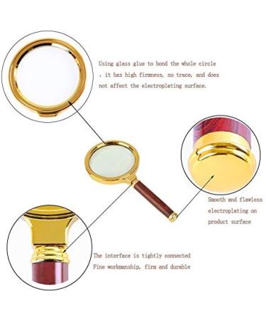 Magnifying Magnifying Glass 10X Handheld 60mm/70mm/80mm/90mm Loupe Portable Magnifier for Jewelry Newspaper Reading Handheld Magnifier (Color : A Size : 10X) Good Times - Buy Online on GoSupps.com