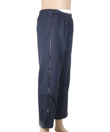 Patient Care Clothes for Elderly Disability Fracture Bedridden Removable Crotch Plus Velvet Thickening(XXL-XXLarge) XXL-XXLarge Blue