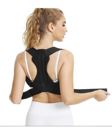 Back Posture Corrector for Men & Women - Adjustable Breathable Upper Back Brace - X-Large Black Posture Straightener - Buy Online on GoSupps.com