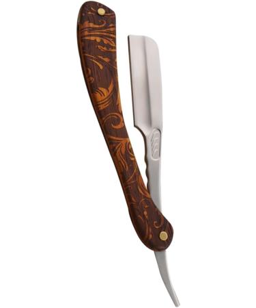 Minkissy Stainless Steel Hairdresser Razor Set - 4 Folding Blades for a Classic Straight Shave - Premium Hairdressing Tools - Buy Online on GoSupps.com