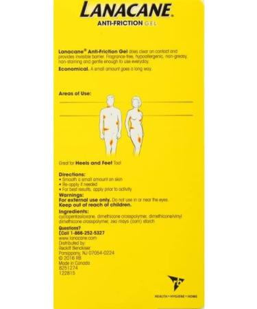Lanacane Anti-Friction Gel 1oz (Pack of 3) - Soothes and Protects Skin, Prevents Chafing - Buy Online on GoSupps.com