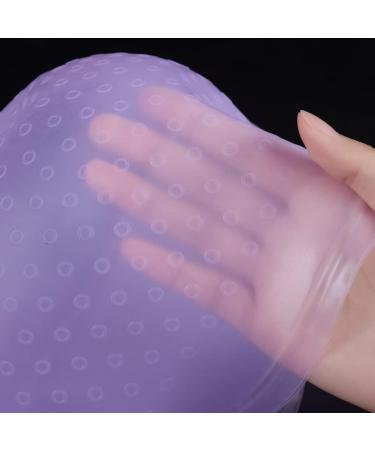 Silicone Highlight Cap - Salon Hair Colouring Highlights Dye Cap with Hook for Colouring Hair Hairdresser Tool Reusable Highlight Cap for Highlights DIY Dyeing Pink - Buy Online on GoSupps.com
