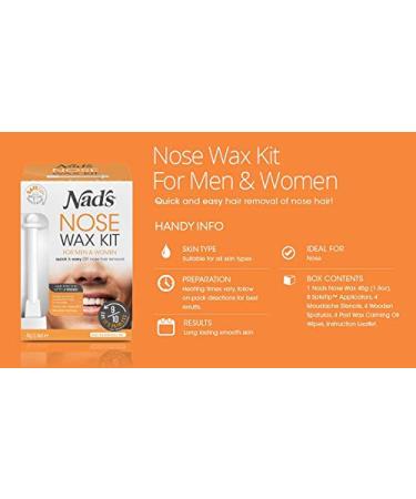 Nad's Nose Wax Kit for Men & Women - Quick & Easy Nose Hair Removal - 1 Count - Buy Online on GoSupps.com