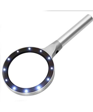 High-Grade Aluminum Alloy 12LED Lamp 85mm HD Reading Magnifier Good Times - Buy Online on GoSupps.com