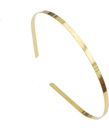 Plain Gold Tiara Base Metal Headband Hair Band Crafting Bridal Wedding Prom for Women Girls by Glitz4Girlz - Buy Online on GoSupps.com