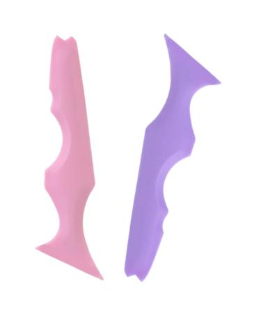 Didiseaon 2pi ces Pochoirs Silicone Pour Eyeliner Applicateur De Mascara Guides De Maquillage Compacts