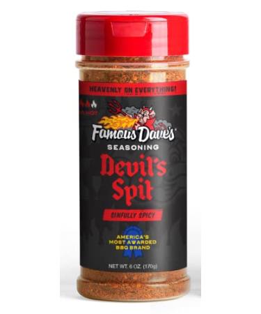 Famous Dave's Devil's Spit Seasoning 6oz - Pack of 2 | Authentic BBQ Flavor - Buy Online on GoSupps.com