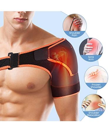 Adjustable Shoulder Brace Support for Rotator Cuff Compression - Ideal for Fitness & Training Exercises - Shoulder Brace 02 - Buy Online on GoSupps.com