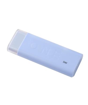 Tablet box Pill dose Pill dose Small for on the go pill box for vitamins medication pills good tightness maintaining medical properties.(Blue)