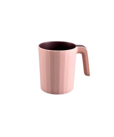 LHTC ZZB Double-Layer-two-colored-tooth Brushing Cup Mouthwash Cup household simple Wash Cup couple of fashion toothbrush cup sets creative tooth cylinder net red style (blue/pink) (color: pink)