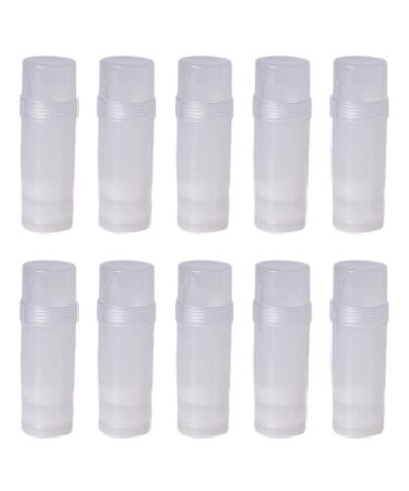 Empty Deodorant Containers Round BPA Free Deodorant Containers Clear Containers Plastic for Travel 60ML Container