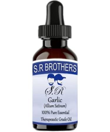 S.R.Brothers 100% Pure Therapeutic Garlic Essential Oil (Allium Sativum) - 10ml | International Shipping Available - Buy Online on GoSupps.com