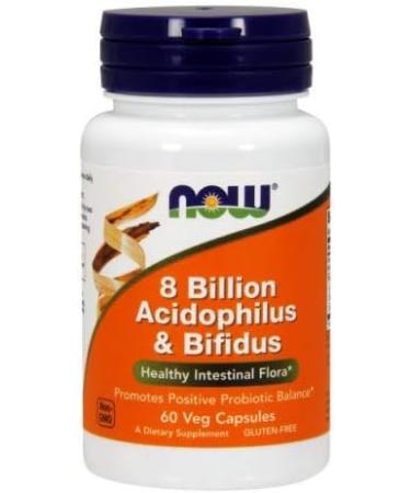 Now Foods Acidophilus & Bifidus 8 Billion VCaps 60 ct - Buy Online on GoSupps.com