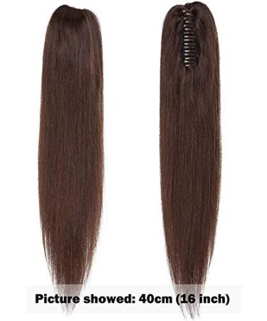 Buy SEGO Real Hair Ponytail Extension - 100% Remy Clip-In Braid Dark Brown #2-1 (18/45cm) - International Shipping Available - Buy Online on GoSupps.com