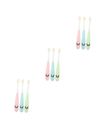JECOMPRIS 9 STK travel toothbrush for children toothbrush for daily use extra household children's toothbrush toddlers toddler toothbrush BAODING BALLE with bell play portable baby off suitcase