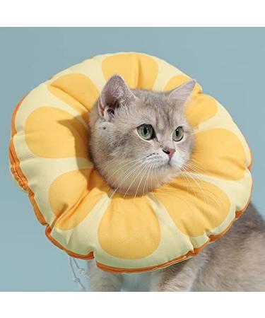 Soft Cat Cone Collar Waterproof Adjustable Pet Collar Cute Orange Collar for Cats Small Dogs Kitten Puppy After Surgery Prevent Licking E Collar Alternative - Buy Online on GoSupps.com