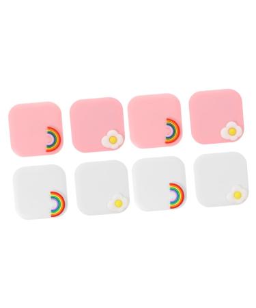 JECOMPRIS container 8 STK contact lens containers tweezers and suction rod Mini holder case cleaning case travel set for contact lenses remote student press stationery plastic