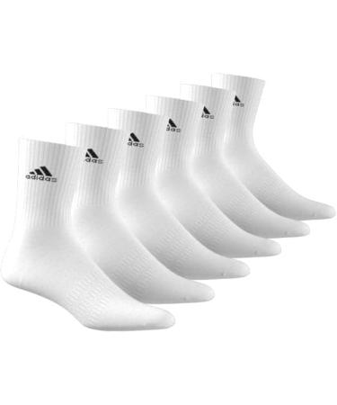 Buy adidas Unisex Cushioned Sportswear Crew Socks - 6 Pairs (White/Black) | Best International Shipping - Buy Online on GoSupps.com