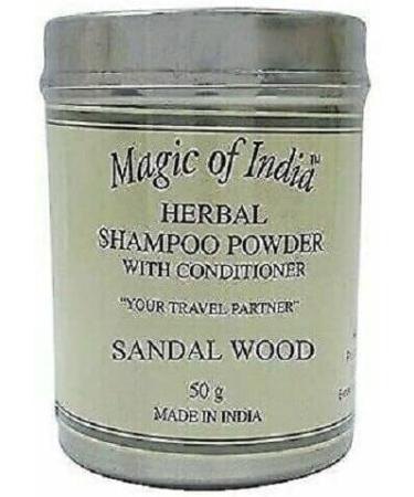 RSGM Magic Of India Herbal Sandalwood Shampoo Powder With Conditioner - 50g - Buy Online on GoSupps.com