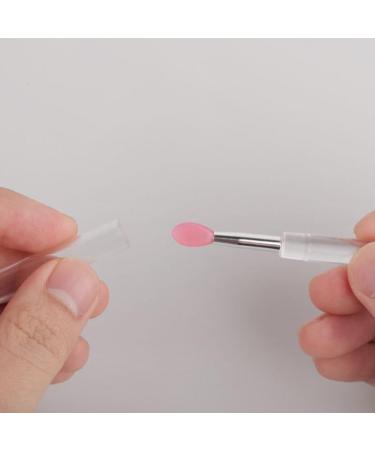 Buy Healvian 9 Pcs Silicone Lip Brushes Reusable Lipstick & Eyeshadow Applicators with Transparent Handles | International Shipping Available - Buy Online on GoSupps.com