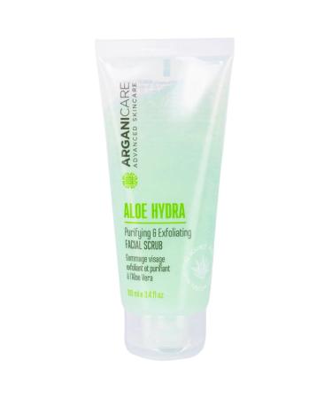 Arganicare ARGANICARE - Exfoliating and Purifying Facial Scrub with Aloe Vera - Facial Cleansing Treatment - 100ml Tube