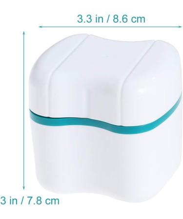 Faruta Prosthesis Suitcase for Dentures - Durable Plastic Bath Box with Sieve & Basket Holder - Travel & Cleaning Storage Container (2-Piece Set in Green & Blue) - Buy Online on GoSupps.com