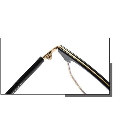 Clear Vision Blue Light Blocking Reading Glasses - Round Computer Readers with Flat Light Mirror +250 Black-Gold - International Shipping - Buy Online on GoSupps.com