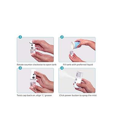 Nano Mister Sanitizer Spray - Disinfectant Mist for Home, Office, Car & Hotel - White - Buy Online on GoSupps.com